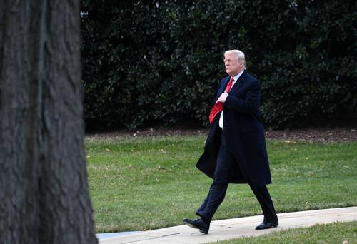 资料图片：美国总统特朗普。新华社记者 殷博古 摄