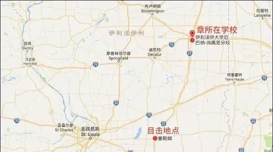 ▲Salem小镇与章莹颖学校的距离。&nbsp; &nbsp;图片来自网络