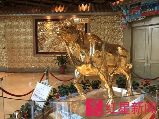 ▲价值3亿的金牛 &nbsp;&nbsp;&nbsp;图片来源：红星新闻