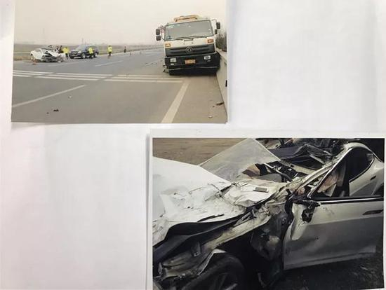 ▷事故现场（翻拍图）