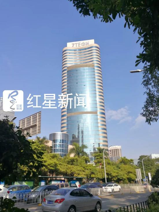 ▲中兴通讯大楼，欧建新就是在这里坠亡 &nbsp;&nbsp;&nbsp;图片来源：红星新闻