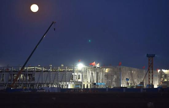 市民中心施工现场。摄影/刘向阳