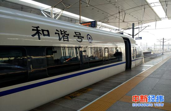 资料图：和谐号列车。中新经纬 熊家丽摄
