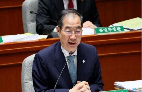 韩国国务总理 韩德洙 资料图片 图源：韩媒