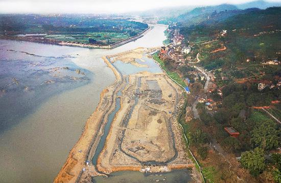 考古发掘区全景