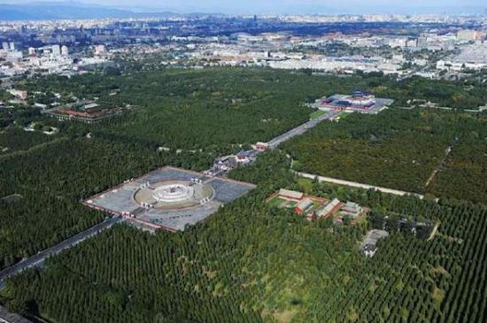 天坛航拍资料图。 本文图片 北京日报客户端