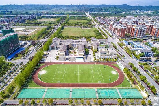 2018年4月4日，新北川鸟瞰图。