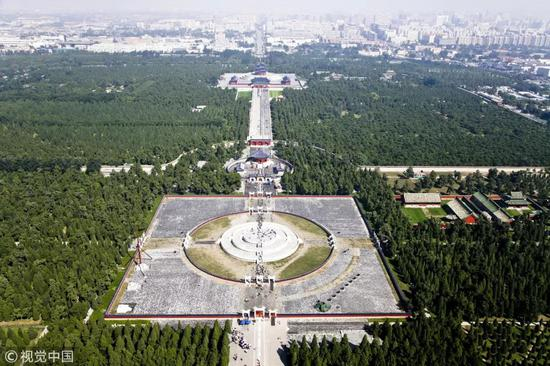 天坛航拍照片（资料图）