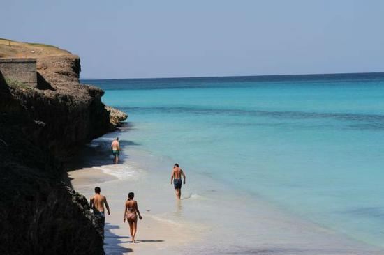 古巴北部海岸巴拉德罗度假区，这里的海滩在世界上享有盛誉。（马桂花 摄）