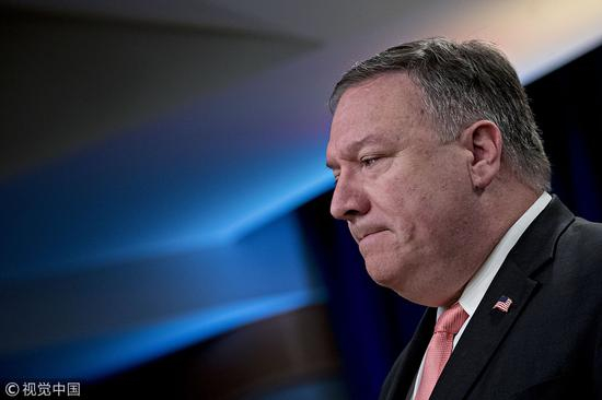 美国国务卿蓬佩奥 （图源：视觉中国）