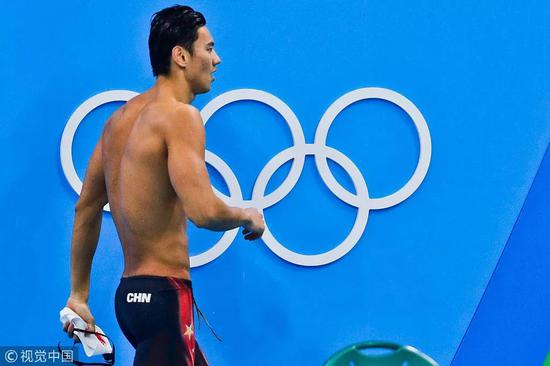 　　2016年8月9日，巴西里约热内卢，2016里约奥运会游泳男子100米自由泳半决赛，宁泽涛出战无缘决赛。图片来自视觉中国