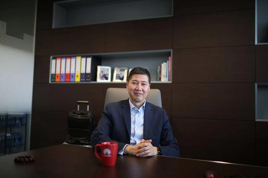 华为意大利公司总经理缪晓阳。范凌志&nbsp; 摄