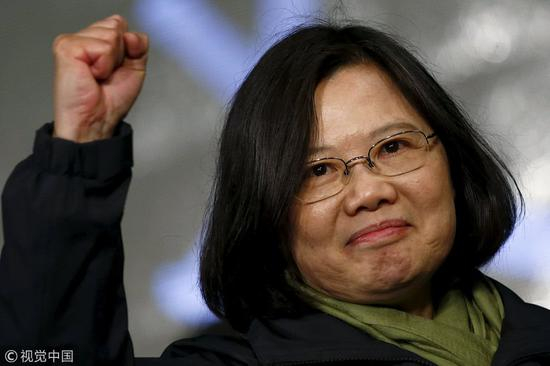 蔡英文（资料图/视觉中国）