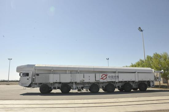 捷龙一号采用一车一箭发射方式，运抵发射场后24小时内就能快速发射。图片来源/航天科技集团一院