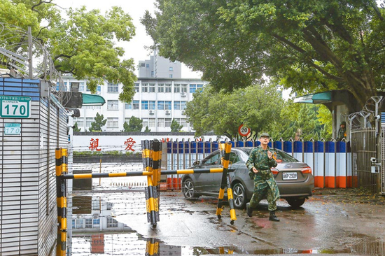 台军营区大门（来源：中时电子报）