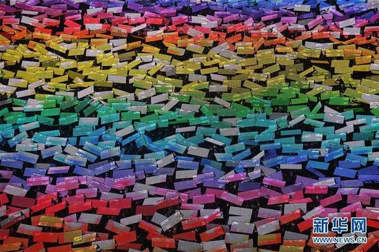 10月1日晚，庆祝中华人民共和国成立70周年联欢活动在北京天安门广场举行。新华社记者 翟健岚 摄