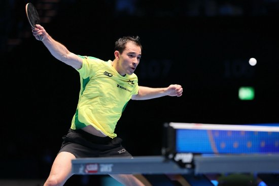 2025年4月20日，澳门，2025澳门乒乓球世界杯男单决赛，林诗栋1-4雨果。