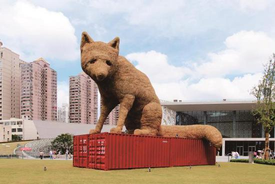 回厂修整前的“狐狸”，身上还没有安装专门的鸟巢。 上海静安区供图