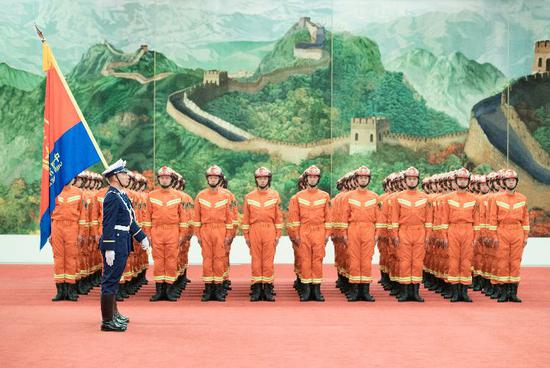 这是仪式现场。新华社记者 王晔 摄