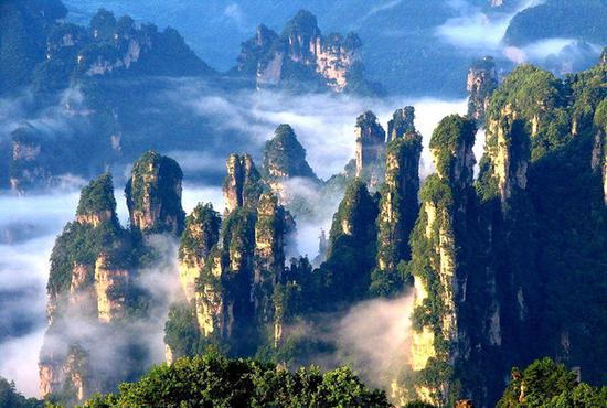 张家界武陵源景区。