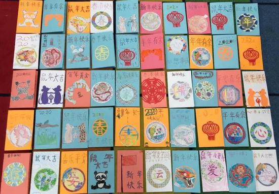 △卡斯卡德小学50名同学送给习爷爷的50个祝福 郑亚敏供图