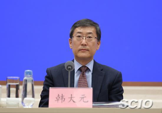 　　中国人民大学“一国两制”法律研究所所长、中国人民大学法学院教授、全国人大常委会香港基本法委员会委员韩大元（张馨摄）