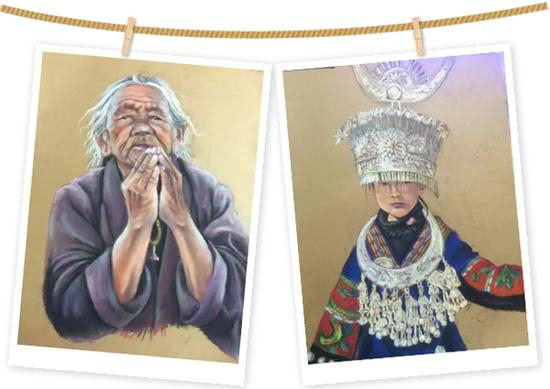 周燕绘画作品 &nbsp;本文图片均来自“成都儿童团”微信公众号