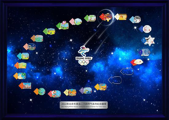 二十四节气系列徽章相框。北京冬奥组委供图
