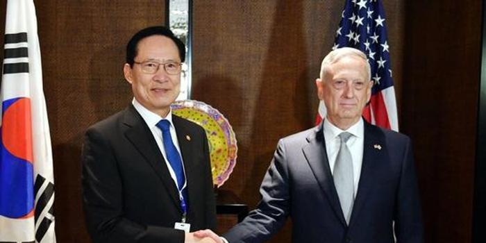 韩美防长新加坡会晤 商定积极支持朝美首脑会谈
