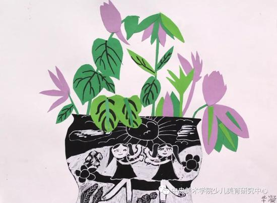 《女孩与花》华凝 8岁