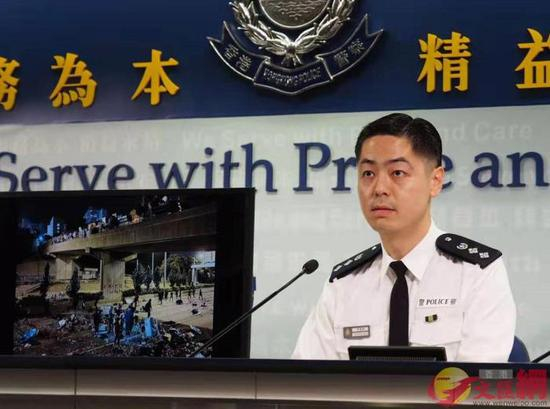 香港警察公共关系科总警司郭嘉铨。图片来源：香港大公文汇全媒体记者 摄