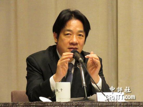 赖清德，图自港媒