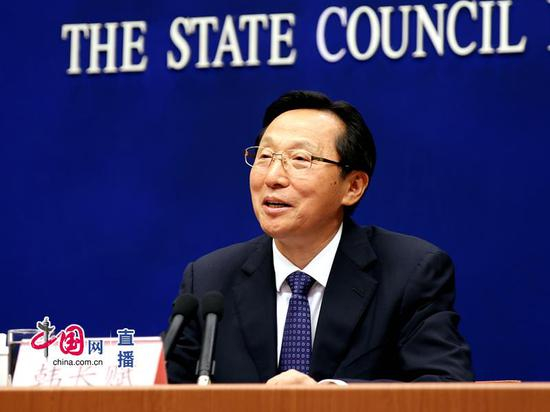 农业农村部部长韩长赋回答记者提问 中国网 宗超 摄