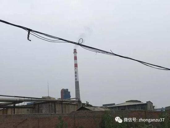 ▲张文奇举报过的广源纸业，拍摄于2018年4月26日。新京报记者高敏摄