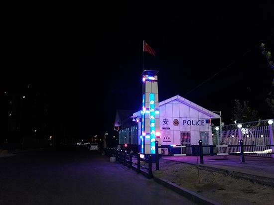 新建的便民警务站，24小时值班。