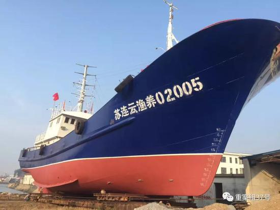 ▲前岛公司“海上保安队”用于护渔的船只。&nbsp;&nbsp;&nbsp;&nbsp;受访者供图