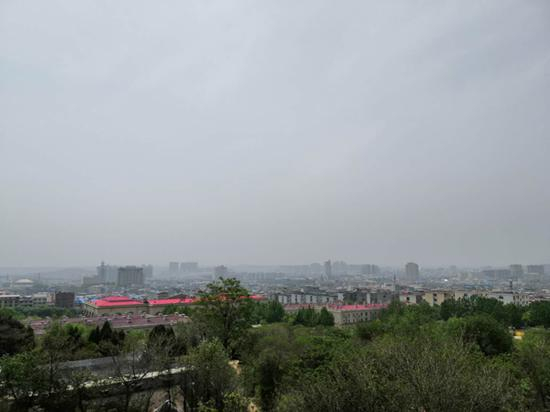 登封市鸟瞰图。