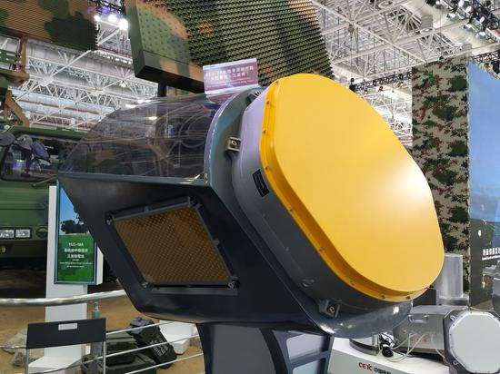 珠海航展上展示的KLJ-7A相控阵雷达