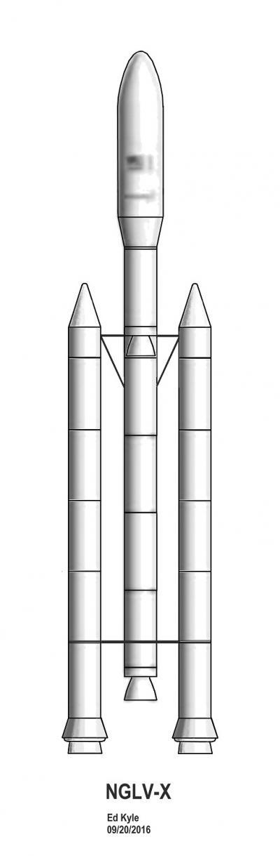 后来这一概念发展成“轨道科学”公司NGLV-X火箭方案，其发射重量已经达到了SLS火箭的水平，长征-31的设计可能与之相似