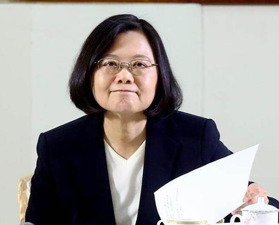 蔡英文。（图片来源：台湾《中时电子报》）