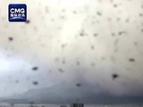 日本樱岛火山发生连续喷发 喷烟一度升至火山口上方1300米高空