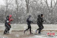 这里4月迎风雪天 大雪纷飞交通受阻