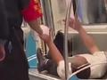 男子躺卧地铁座椅大骂安全员 目击者:僵持了五六站