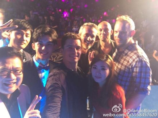 奥兰多布鲁姆自拍