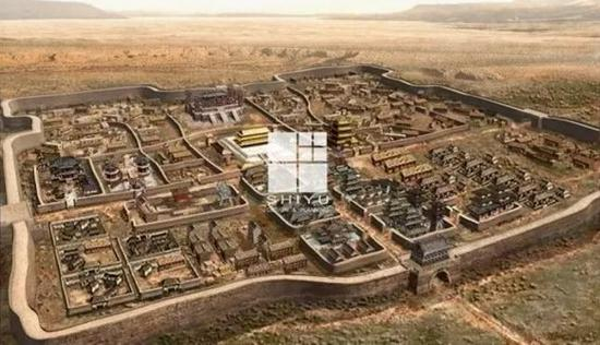 春秋战国时期的建筑格局。