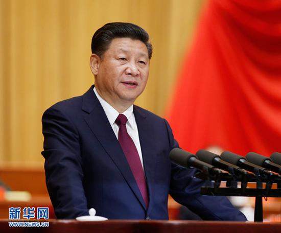 　　10月21日，纪念红军长征胜利80周年大会在北京人民大会堂隆重举行。中共中央总书记、国家主席、中央军委主席习近平在大会上发表重要讲话。新华社记者 鞠鹏 摄