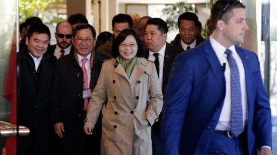 蔡英文过境美国