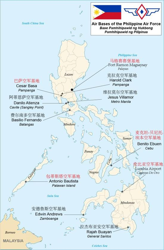 此前美军最多时在菲律宾拥有23个基地
