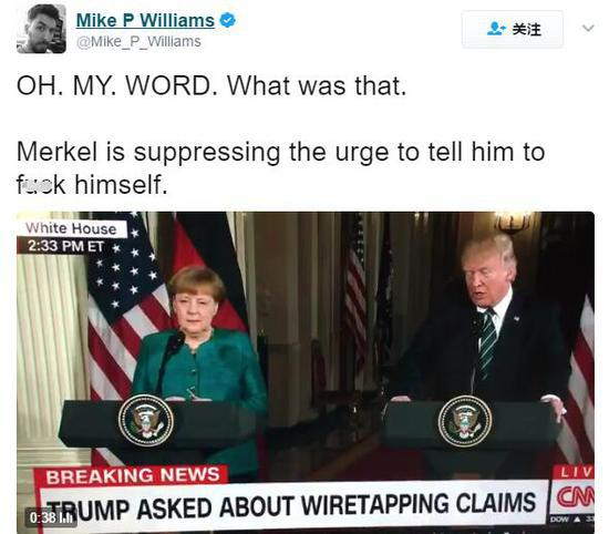 “默克尔一定强忍住内心的冲动想对他说：去***！”