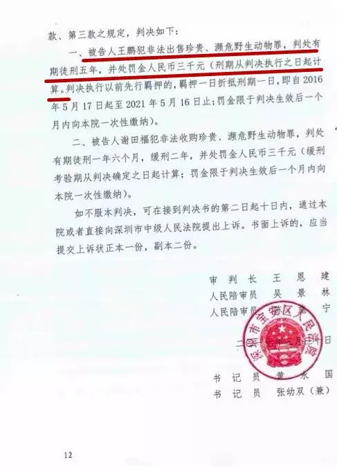 一审判决书的判决结果 受访者供图